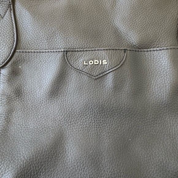 Vintage Lodis Black Leather Tote Bag - Picture 2 of 10
